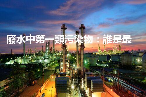 廢水中第一類污染物：誰是最致命的元兇？